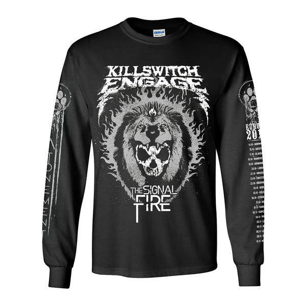 LIONS HEAD BLACK LONG SLEEVE TEE